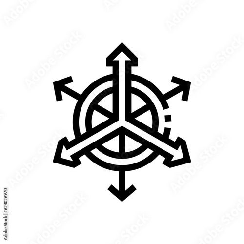 accelerometer sensor line icon