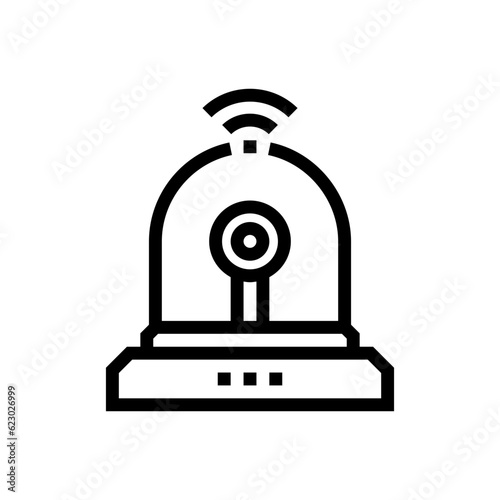 siren line icon