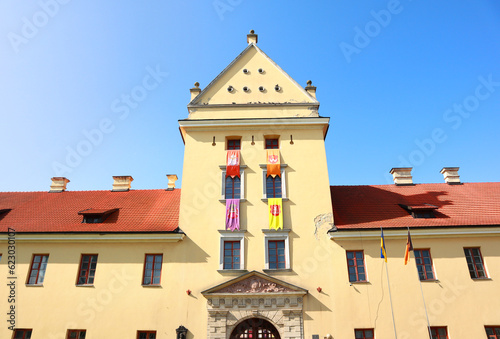 Zhovkva castle in summer sunny day in Zhovkva, Ukraine photo