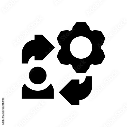 employee glyph icon