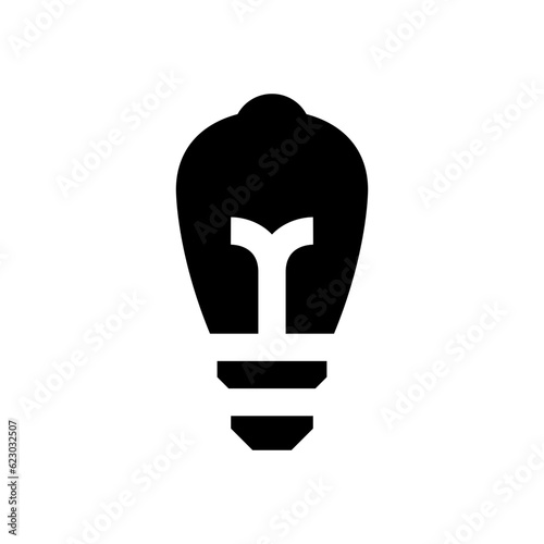 light bulb glyph icon