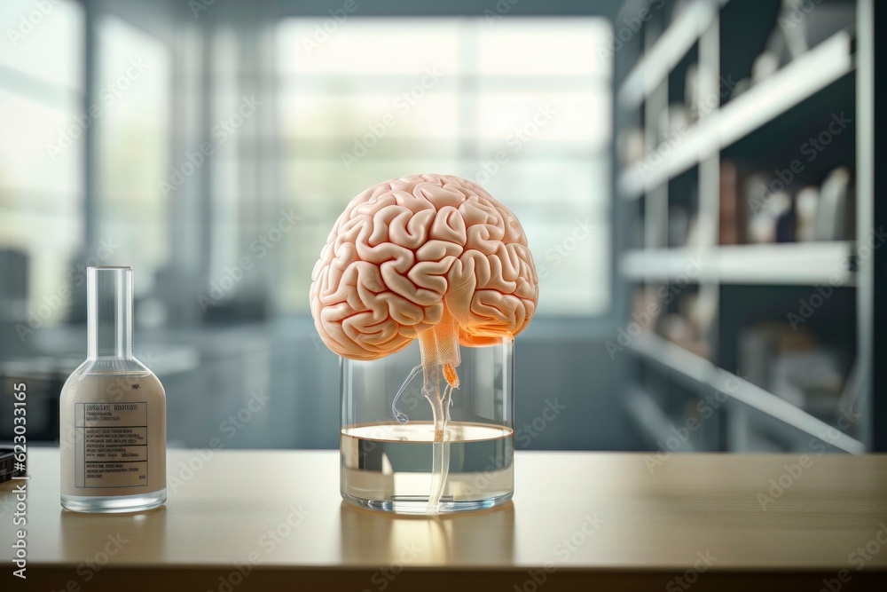 Mind Control Symbol: Human Brain in Laboratory Stock Photo | Adobe Stock