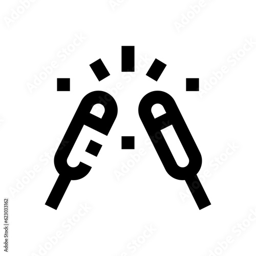 firecrackers line icon