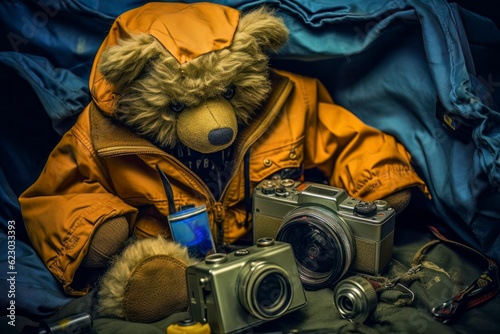 Traveling Teddy Bear: Adventure with a Camera and Raincoat © Filippo Carlot