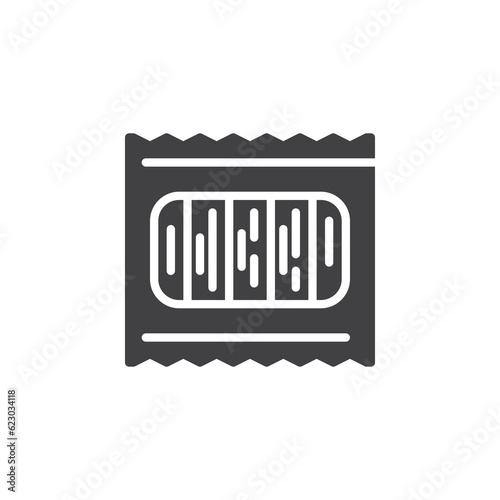 Crab sticks pack vector icon