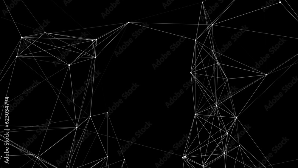 Global network connections. Abstract vector neural networks cyberspace. Futuristic grid artificial intelligence. Technology cyber dynamic.