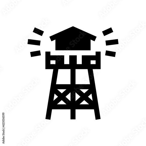 observation post glyph icon