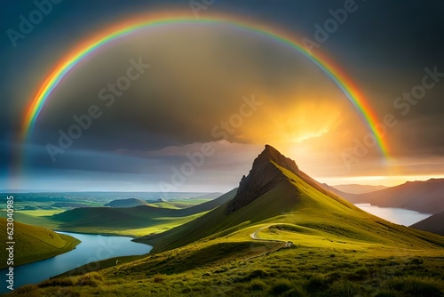 rainbow in the mountains © Sofia Saif