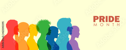 Rainbow colored background showing LGBT support for Lesbian, Gay, Bisexual and Transgender community