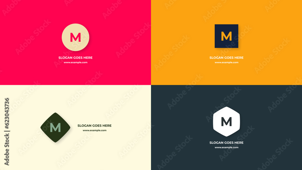 Flat Design Logo Animation Stock Template | Adobe Stock