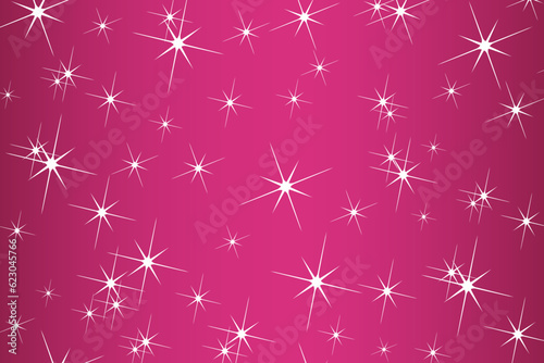 Abstract pastel pink background with randomly scattered shiny white stars	
