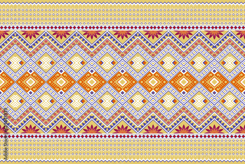 
Ikat seamless pattern background. Traditional pattern. Ikat Aztec tribute. Seamless fabric pattern, bedsheet, table cover sheet, bag design.