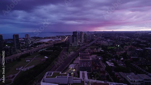 Toronto's Highway, Canada, Ontario Drone Video 4K Slow Motion #TouristDestination #Banks #Business Captured by Anthony Saleh photo