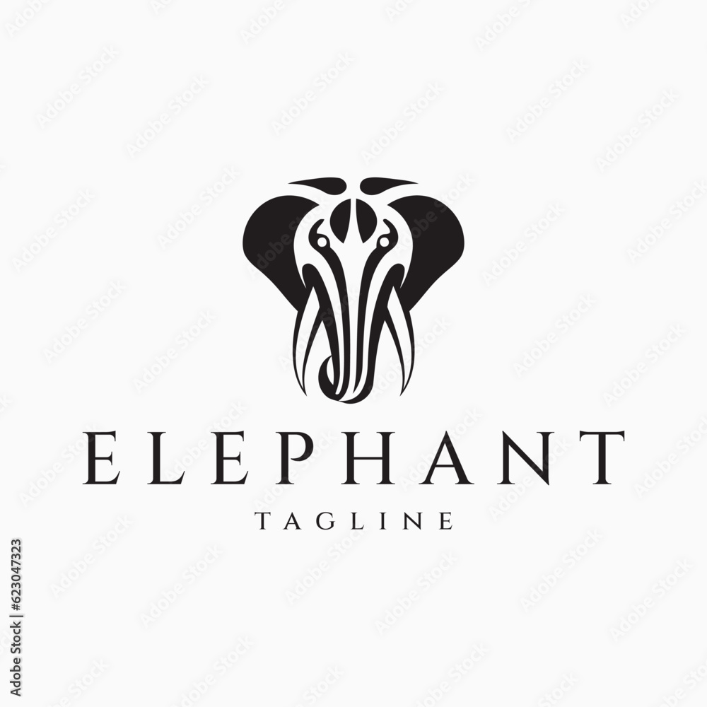 Elephant logo design vector illustration Elephant logo design vector illustration