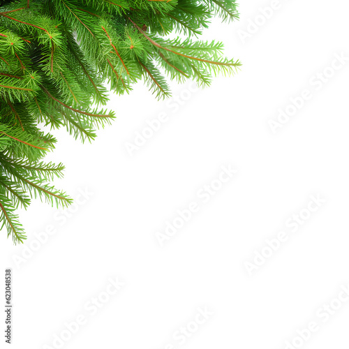 Christmas background with branches without transparent background