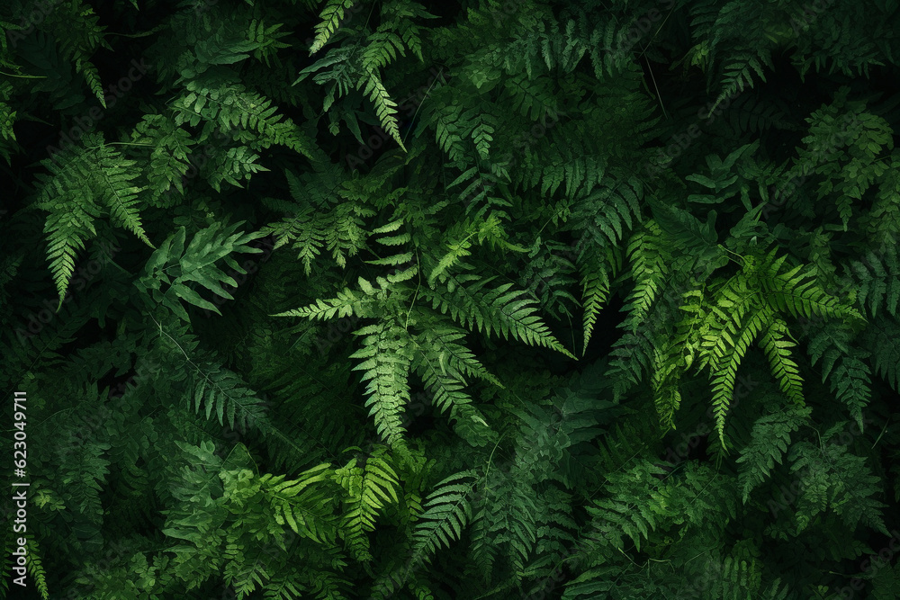 fern in the forest Generative Ai
