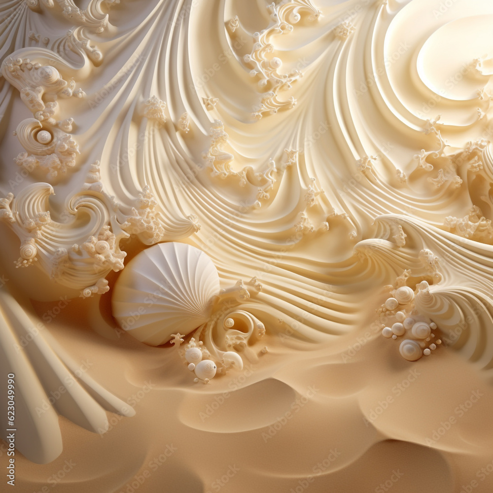 shells on the sand Generative Ai shells on the sand Generative Ai