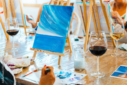 Art and Wine Workshop. Wine, Women, and Art: A Perfect Blend of Expression