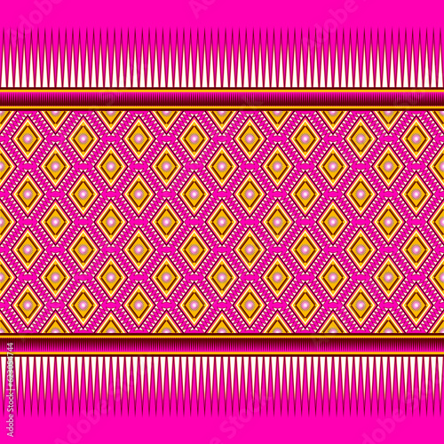 Geometric Ethnic oriental pattern traditional .
Floral necklace embroidery design for fashion women.background,wallpaper,clothing and wrapping.