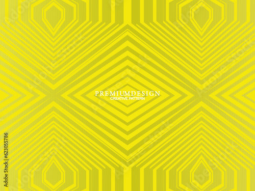 Premium background design with yellow luxury motif. Vector horizontal template, for digital lux business banners, contemporary formal invitations, luxury vouchers, gift certificates, etc.