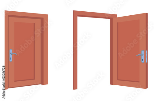 little kid standing and holding door knob
