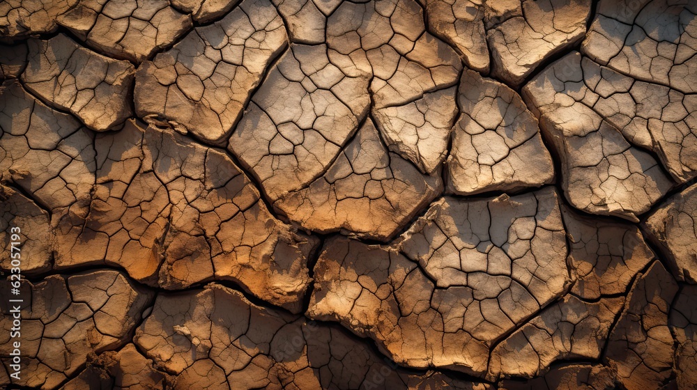 close-up view of a cracked and dry earth surface texture close-up view of a cracked and dry earth surface texture