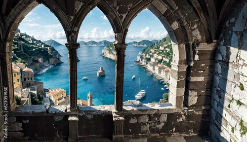 Exploring Porto Venere's Ancient Sea View ai generated