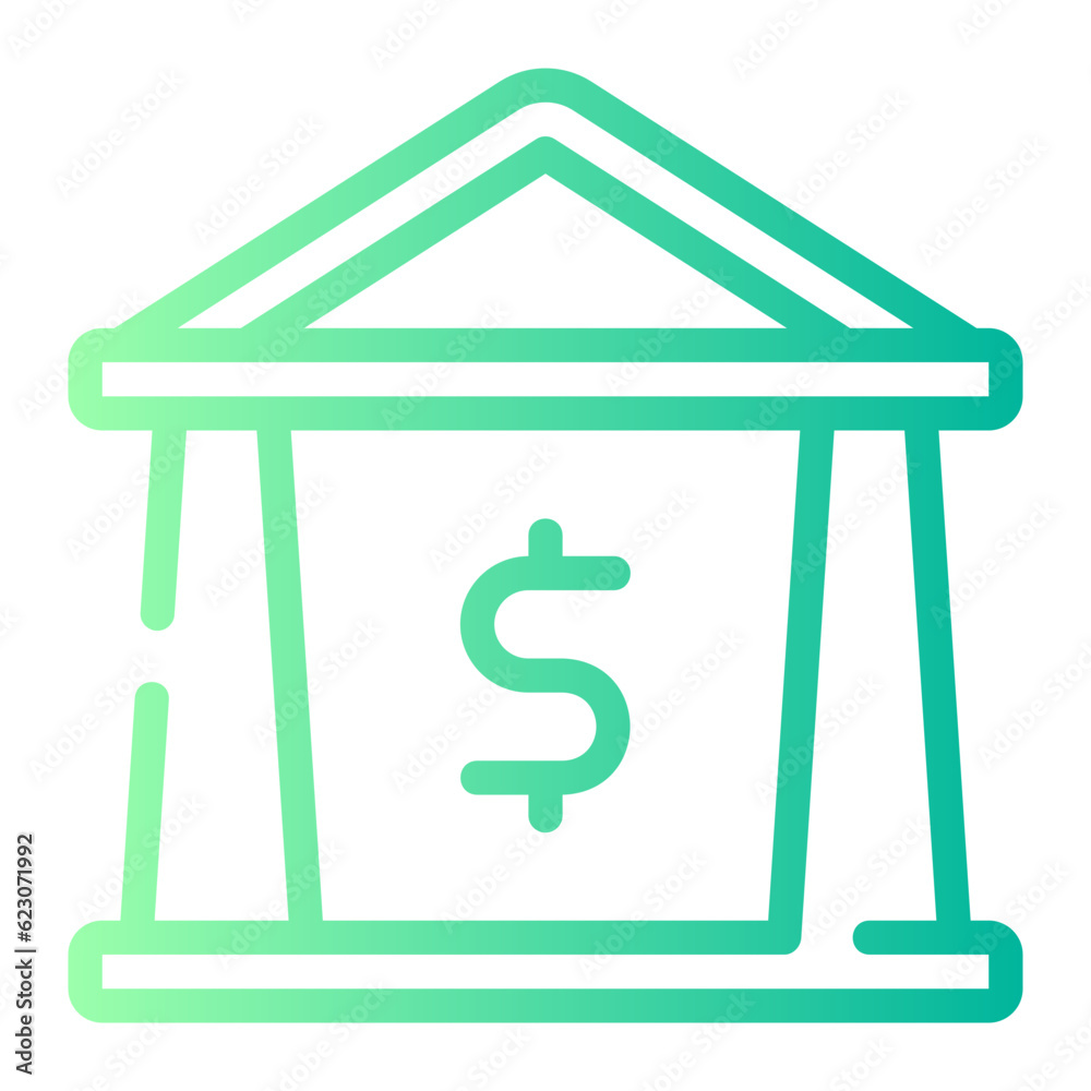 bank gradient icon
