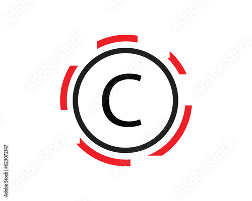 c creative logo design element