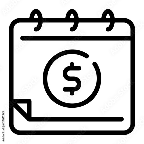 installment plan line icon