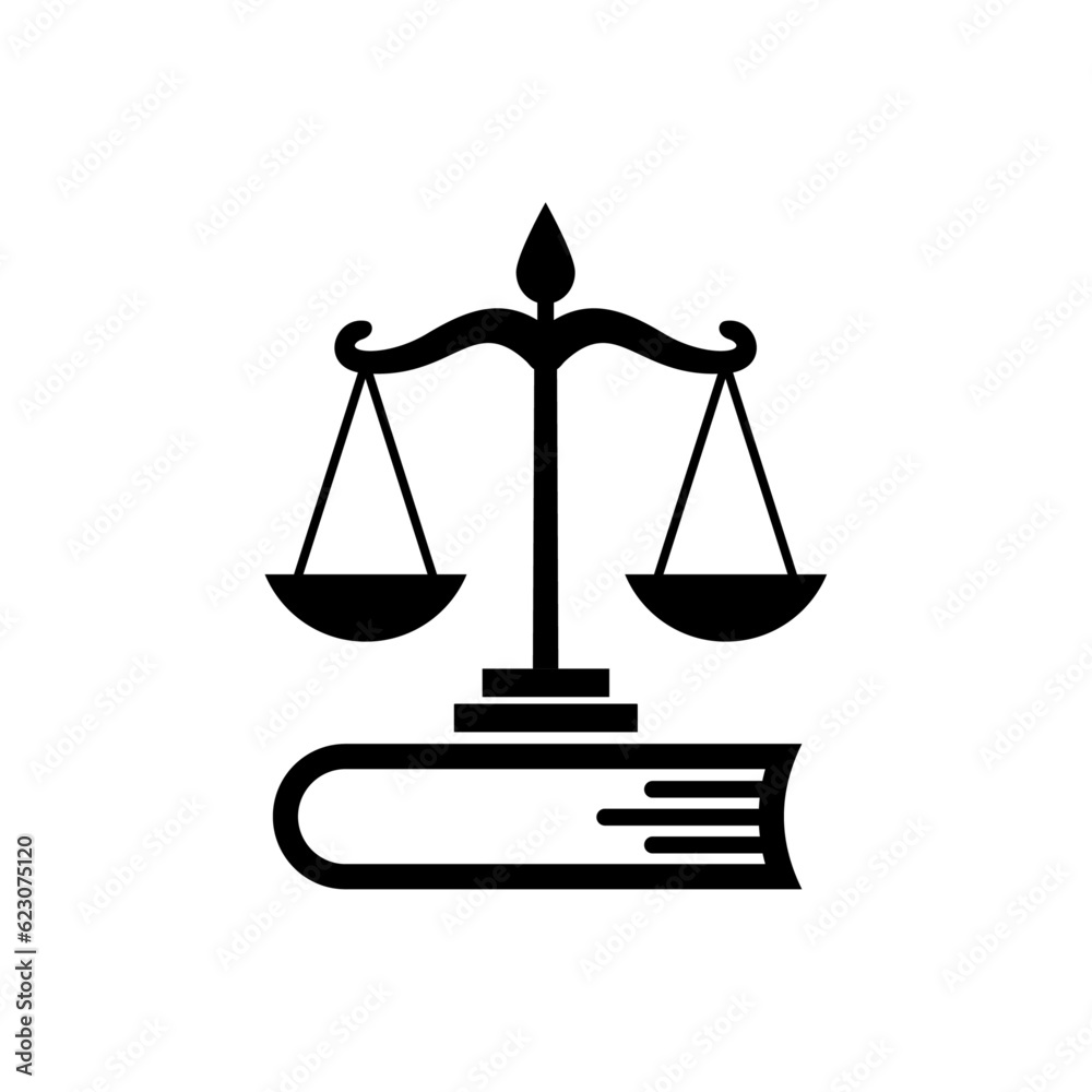 scales of justice and law. Law firm logo concept and creative icon. scales of justice and law. Law firm logo concept and creative icon.