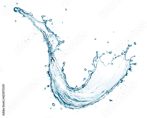 Blue water splash isolated © phive2015