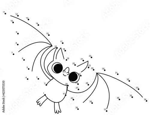 Halloween Dot to Dot Coloring pages