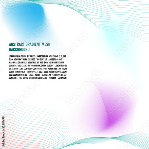Colorful Gradient Mesh Fluid Background Abstract