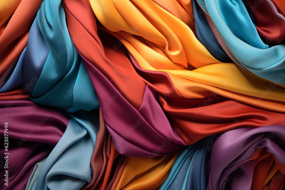 abstract background of multicolored fabric close-up macro photography abstract background of multicolored fabric close-up macro photography