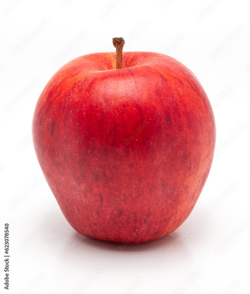 Red Apple Isolated. Realistic Red Apple on a White Background. Red Apple Isolated. Realistic Red Apple on a White Background.