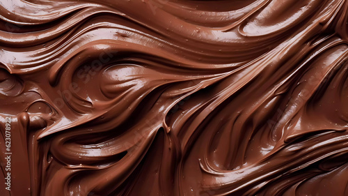 Chocolate texture background. Generative ai design.