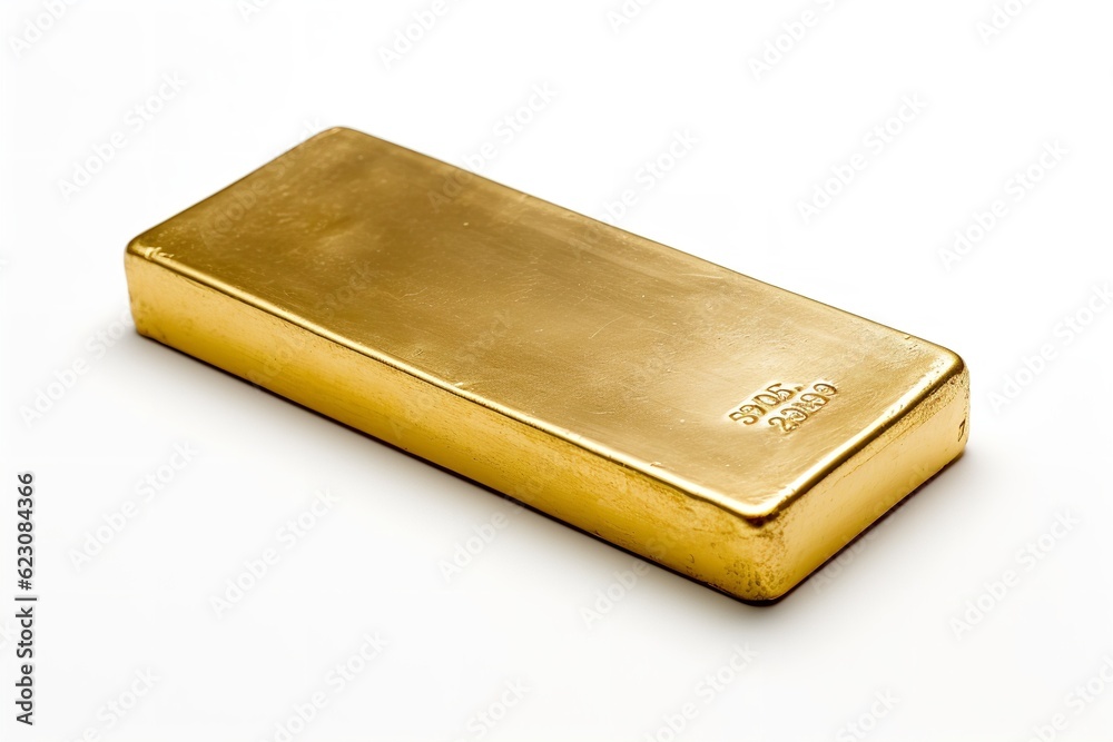 gold bar isolated on white background png