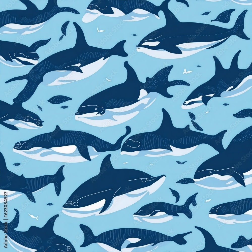 seamless pattern with fishes seamless pattern with fishes