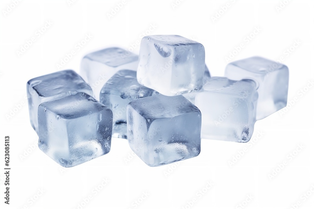 fresh ice cubes isolated on white background png