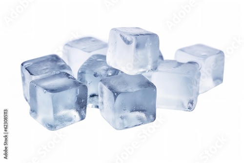 fresh ice cubes isolated on white background png