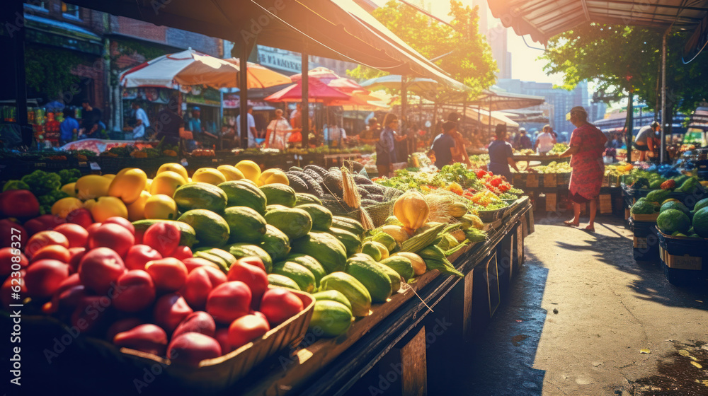 Scenic Morning Delights at the City Market