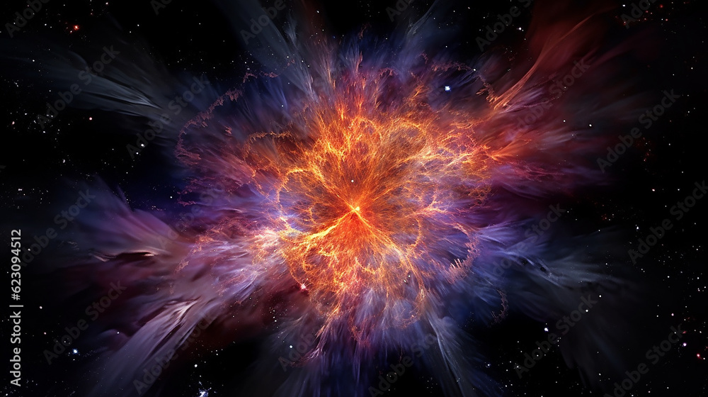 The ethereal beauty of a cosmic nebula, with its vibrant colors and intricate details. Generative AI The ethereal beauty of a cosmic nebula, with its vibrant colors and intricate details. Generative AI