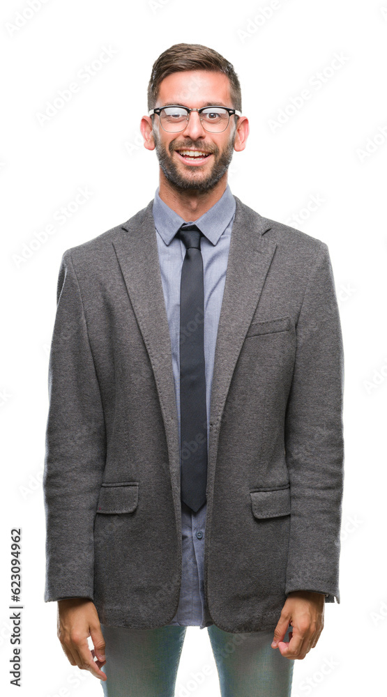 Young handsome business man over isolated background with a happy and cool smile on face. Lucky person. Young handsome business man over isolated background with a happy and cool smile on face. Lucky person.