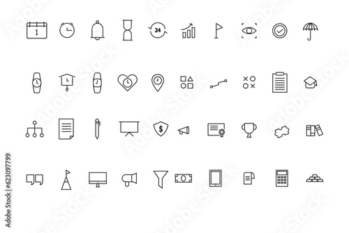 Sleek Monoline Icon Style