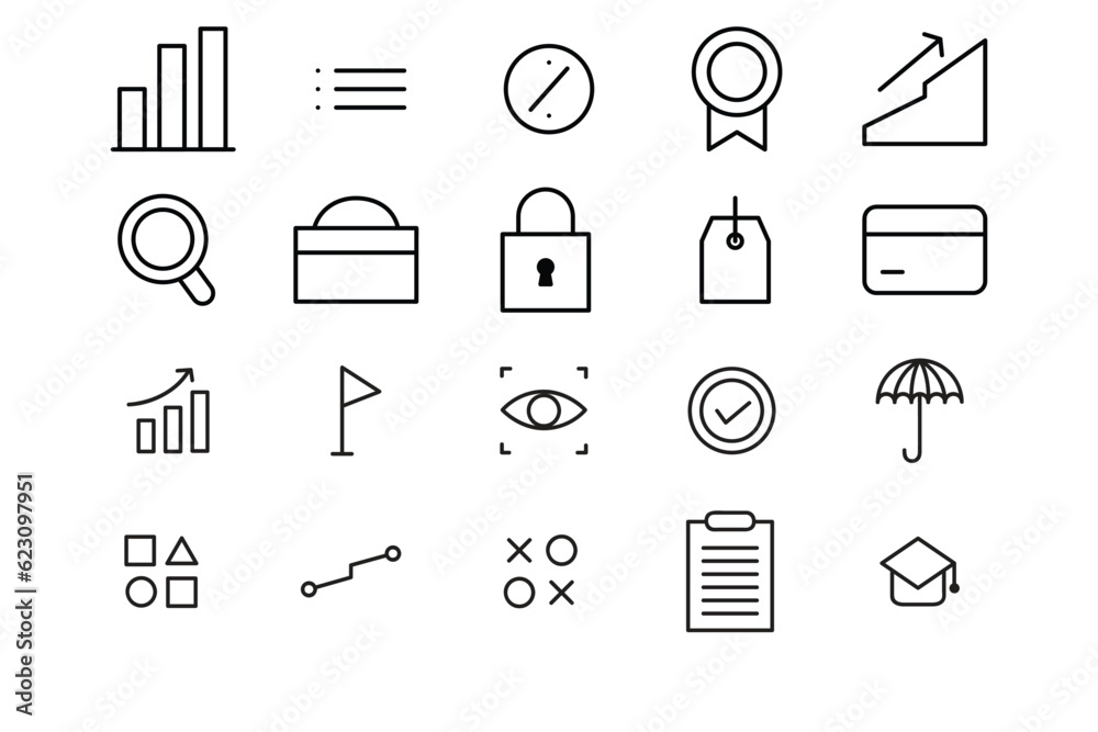 Sleek Monoline Icon Style Sleek Monoline Icon Style