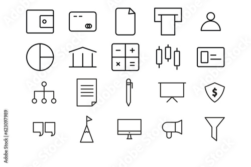 Sleek Monoline Icon Style