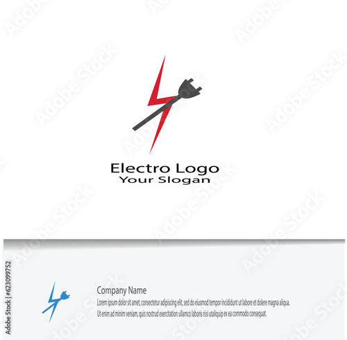 simple electro logo for your company needs, looks beautiful and elegant