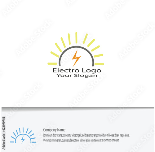 simple electro logo for your company needs, looks beautiful and elegant