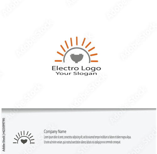 simple electro logo for your company needs, looks beautiful and elegant
